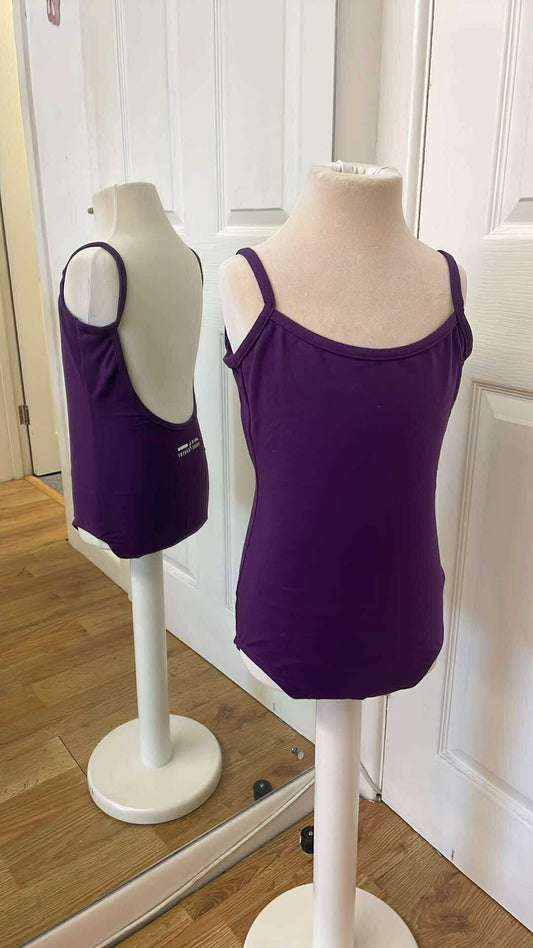 Grade 3-4 low back ballet leotard (purple)