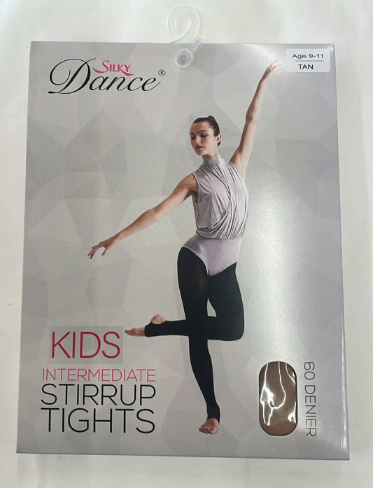 Black / Tan Stirrup tights