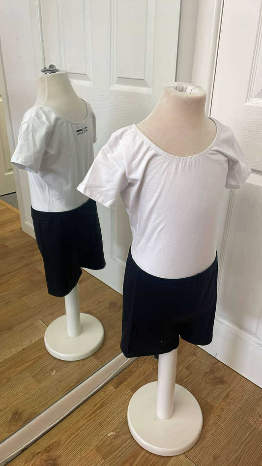 Boys white ballet leotard