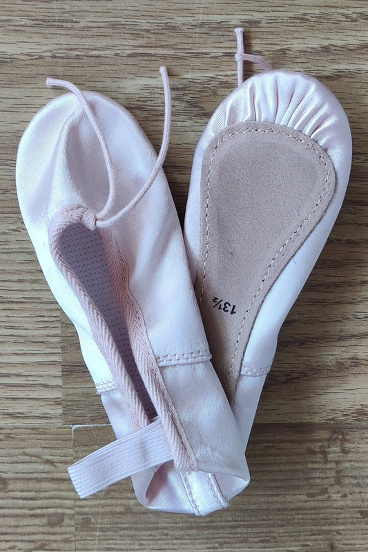 Full sole satin ballet shoe